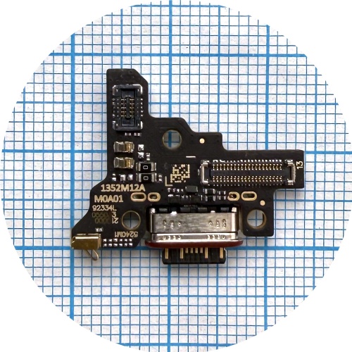 Шлейф Xiaomi 13T, 13T Pro з роз'ємом зарядки та мікрофоном - нижня плата (оригінал Китай)