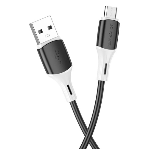Кабель зарядки Borofone BX79 USB A - Micro USB 1м Чорний фото 3