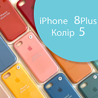 Чохол Silicone case для iPhone 7 Plus, iPhone 8 Plus оригінал (голубий sea blue №5)