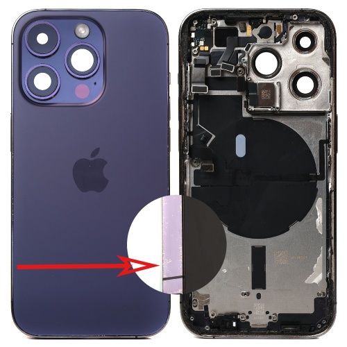 Корпус Apple iPhone 14 Pro (фиолетовый оригинал 100%) фото 2 Корпус Apple iPhone 14 Pro (фиолетовый оригинал 100%) фото 2