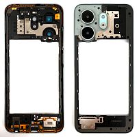 Рамка корпуса Infinix Smart 9 X6532 (зеленая со стеклом камеры)