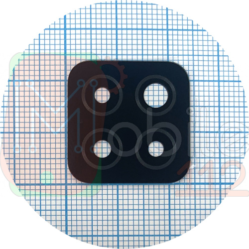 Стекло камеры Oppo A53 5G  (черное)