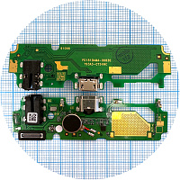 Шлейф Vivo Y91 Y93 з роз'ємами зарядки та навушників з мікрофоном - нижня плата (AAA)