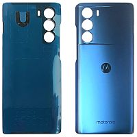 Задняя крышка Motorola Moto G200 5G (синяя Stellar Blue оригинал Китай)