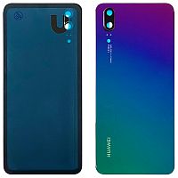 Задняя крышка Huawei P20 EML-L09C EML-L29C AL00 TL00 (фиолетовая оригинал Китай со стеклом камеры)