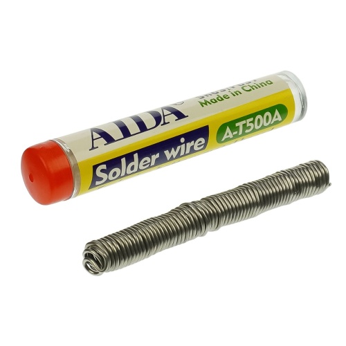 Припой Aida A-T500A (1.2 x 1720 мм, 15 гр, Sn 63%, Pb 37%)