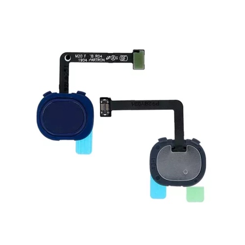 Шлейф Samsung Galaxy M20 2019 M205F, M30 M305F зі сканером відбитка пальця (синій оригінал Китай)