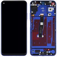 Дисплей Huawei Nova 5T, Honor 20 з тачскріном та рамкою (синій оригінал Китай)