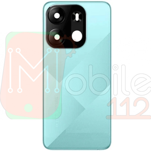 Задня кришка Tecno Spark Go 2023 BF7n (блакитна зі склом камери)