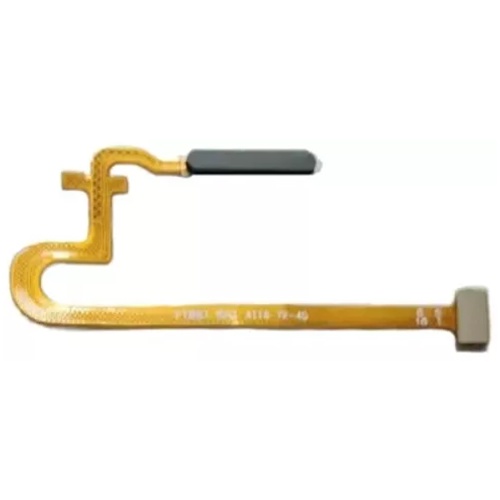 Шлейф Realme C55 RMX3710 з кнопкою включення та сканером відбитка пальця (чорний оригінал Китай)