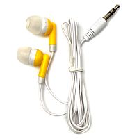 Навушники провідні вакуумні mix color 3,5mm (жовті)