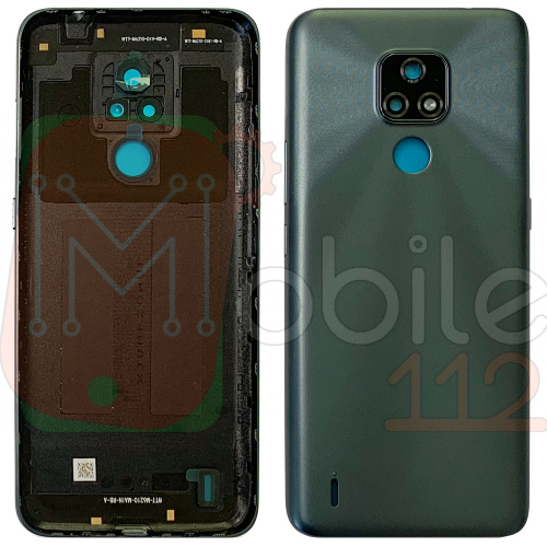 Задняя крышка Motorola Moto E7 XT2095 (синяя оригинал Китай со стеклом камеры)