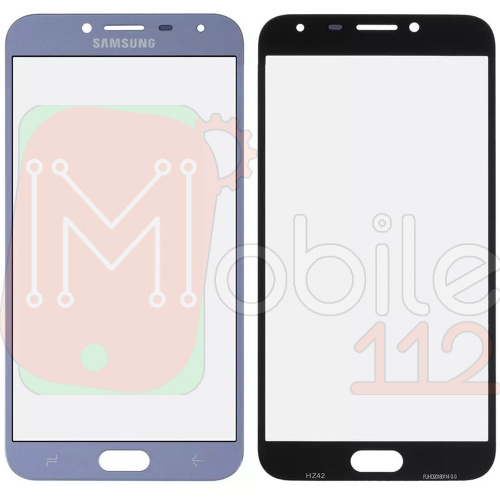 Скло дисплея Samsung Galaxy J4 2018 (блакитне)