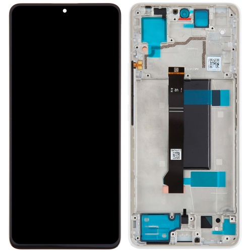 Дисплей Xiaomi Redmi Note 13 Pro 5G, Poco X6 + тачскрин (IN-CELL с белой рамкой)