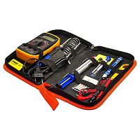 Паяльний набір в пеналі Aida A-806+ (паяльник 60W, рег. t 200-450 гр C, жала 900M 6шт, мультиметр, інструменти та розхідники)