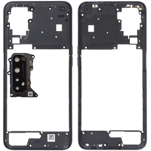 Рамка корпусу Realme 7 Global (чорна зі склом камери) Рамка корпусу Realme 7 Global (чорна зі склом камери)
