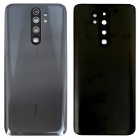 Задняя крышка Xiaomi Redmi Note 8 Pro M1906G7I (серая со стеклом камеры)