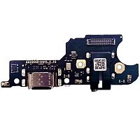 Шлейф Realme Narzo 30A RMX3171 з роз'ємами зарядки, навушників та мікрофоном - нижня плата (AAA)