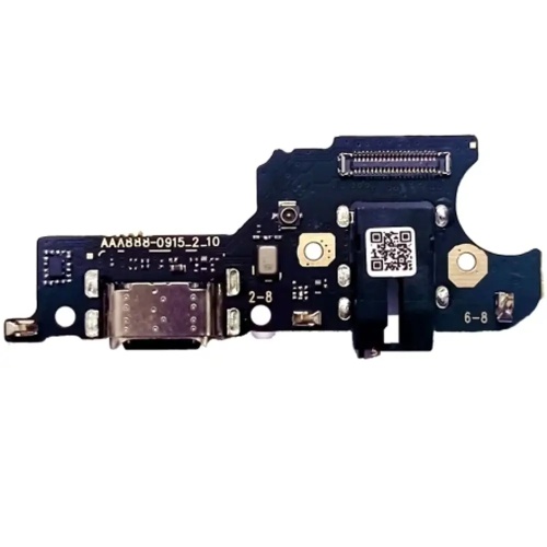 Шлейф Realme Narzo 30A RMX3171 з роз'ємами зарядки, навушників та мікрофоном - нижня плата (AAA)