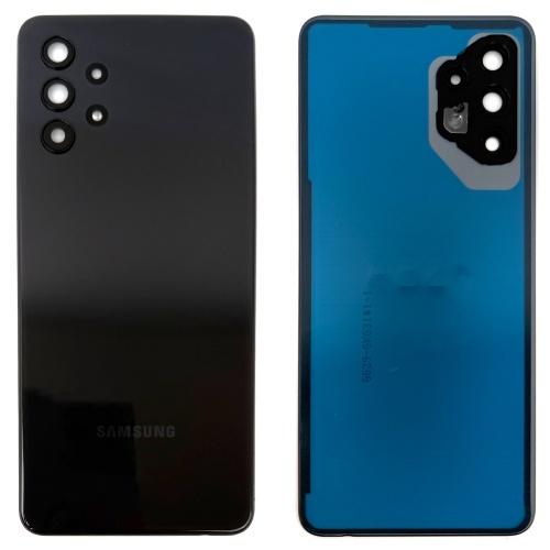 Задня кришка Samsung Galaxy A32 4G A325F (чорна оригінал Китай зі склом камери)