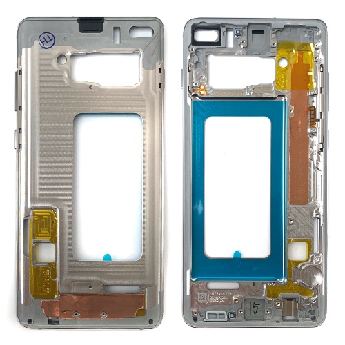 Рамка дисплея Samsung Galaxy S10+ Plus (срібляста оригінал Китай) фото 2 Рамка дисплея Samsung Galaxy S10+ Plus (срібляста оригінал Китай) фото 2
