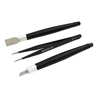 Набір інструментів Baku BK-7280-A (шпателек,прямий пінцет,скальпель)