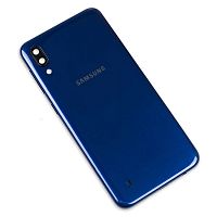 Задняя крышка Samsung Galaxy M10 M105F (синяя оригинал Китай со стеклом камеры)