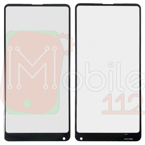 Скло дисплея Xiaomi Mi Mix 2S (чорне OCA Pro з плівкою)