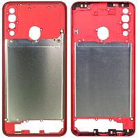 Рамка корпусу Samsung Galaxy A20s 2019 (червона)