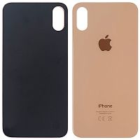 Задня кришка Apple iPhone XS (золота оригінал Китай з вузьким отвором)