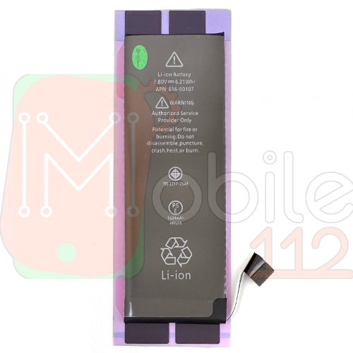 Акумулятор Apple iPhone SE (оригінал G+OCA Pro 1624 mAh)