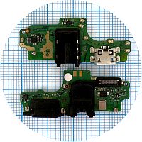 Шлейф Tecno Spark 5 Air KD6a з роз'ємами зарядки та навушників з мікрофоном - нижня плата (оригінал Китай)