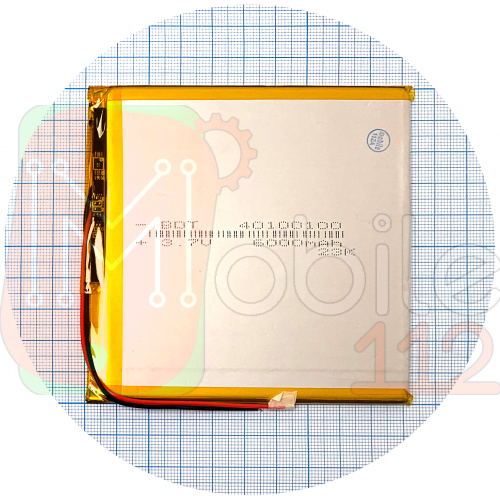 Акумулятор універсальний 40100100 101 х 100 х 3 мм 6000 mAh 3.7V