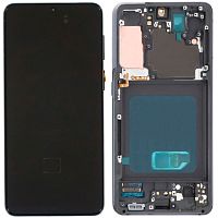 Дисплей Samsung Galaxy S21 5G G991B + тачскрин (OLED с серой рамкой)