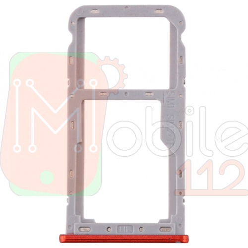Тримач Sim карти Meizu M6T M811H (червоний 2 SIM (1 SIM + Micro SD))