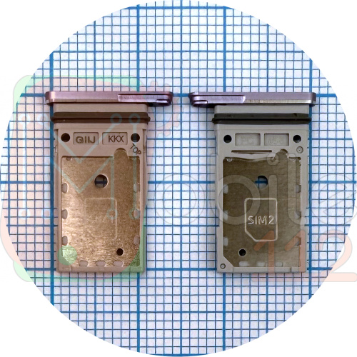 Тримач Sim картки Samsung Galaxy S21 FE 5G G990 (фіолетовий на 2 SIM)
