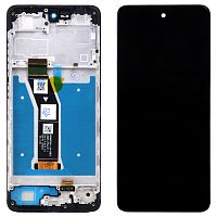 Дисплей Motorola Moto E14 + тачскрин (AAAA с рамкой)