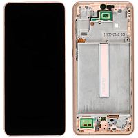 Дисплей Samsung Galaxy A33 5G A336B з тачскріном (IN-CELL з персиковою рамкою)