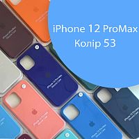 Чохол Silicone case для iPhone 12 Pro Max (синій №53)