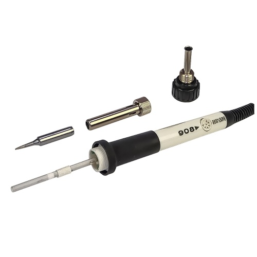 Паяльний набір в пеналі Aida A-806 (паяльник 60W, рег. t 200-450 гр C, жала 900M 6шт, інструменти та розхідники) фото 6