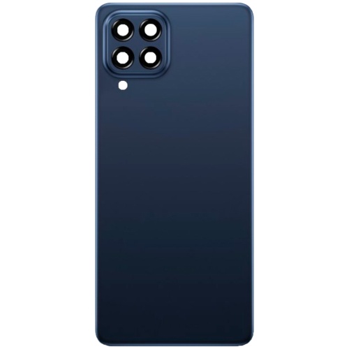 Задня кришка Samsung Galaxy M53 M536B (синя оригінал Китай зі склом камери)