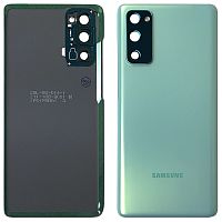 Задняя крышка Samsung Galaxy S20 FE G780F  (зеленая оригинал Китай со стеклом камеры)