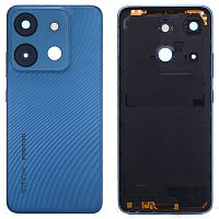 Задня кришка Infinix Smart 7 X6515 (блакитна оригінал Китай без скла камери)