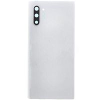 Задня кришка Samsung Galaxy Note 10 Plus N975F (срібляста оригінал Китай зі склом камери)