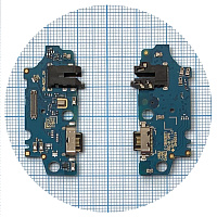 Шлейф Samsung Galaxy A05s A057F з роз'ємами зарядки та навушників, мікрофоном - нижня плата (AAA)