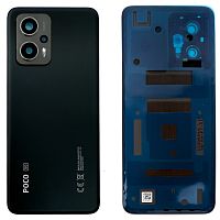 Задняя крышка Xiaomi Poco X4 GT 22041216G (черная Original New со стеклом камеры)