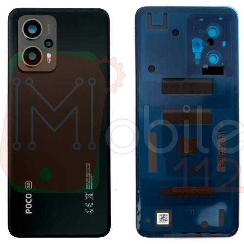 Задняя крышка Xiaomi Poco X4 GT 22041216G (черная Original New со стеклом камеры)