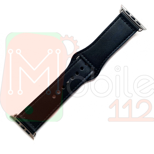Шкіряний ремінець Apple Watch 38 - 40 мм (чорний)