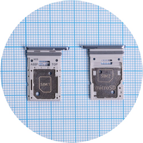 Тримач SIM карти Samsung Galaxy A55 5G A556 (синій 2 SIM (1 SIM + Micro SD))