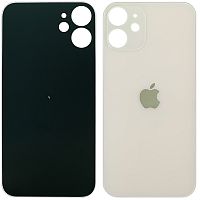 Задняя крышка Apple iPhone 12 Mini (белая AAA с большим отверстием)